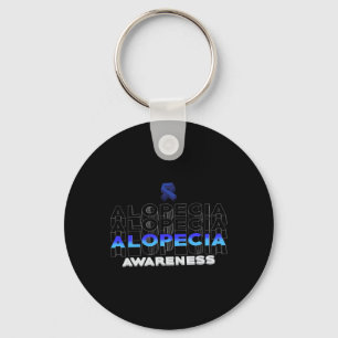Alopecia Awareness Hair Loss Warrior Winning Survi Key Ring
