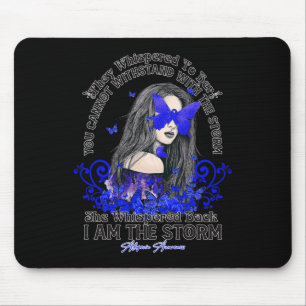 Alopecia awareness i'm the storm girl butterfly ri mouse pad