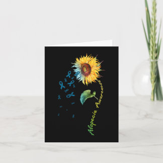 Alopecia Awareness Sunflower 1 Card