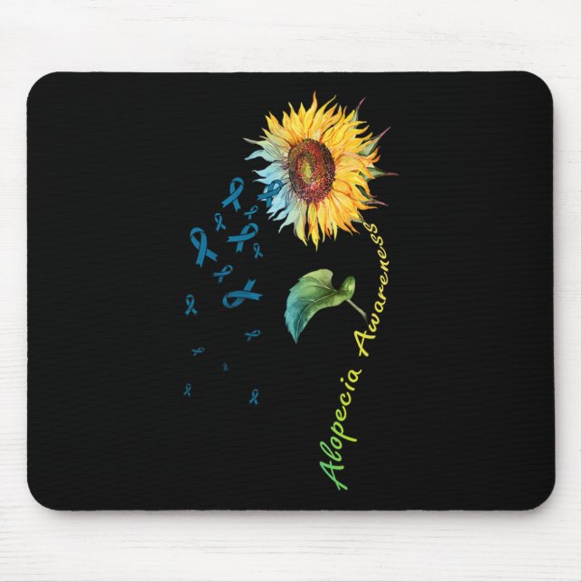 Alopecia Awareness Sunflower 1 Mouse Pad (Front)