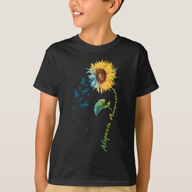 Alopecia Awareness Sunflower 1 T-Shirt (Front)