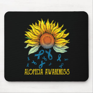 Alopecia Awareness Sunflower Mouse Pad