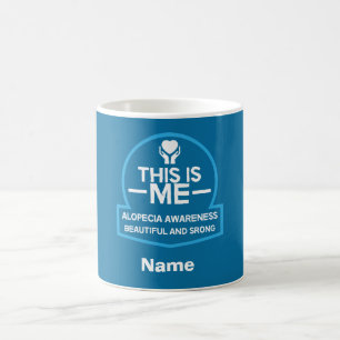 alopecia awareness Support Gifts Two-Tone Coffee M Mug