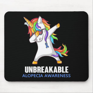 Alopecia Awareness UNBREAKABLE For Women Men Mouse Pad