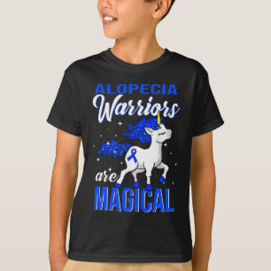 Alopecia Awareness Warrior Fun Unicorn  T-Shirt