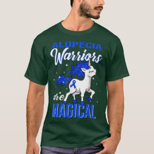 Alopecia Awareness Warrior Funny Unicorn T-Shirt