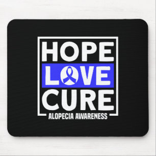 Alopecia Hope Love Healing Alopecia Areata Awarene Mouse Pad