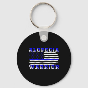 Alopecia Usa Flag United States Flag Support  Key Ring