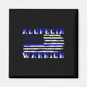 Alopecia Usa Flag United States Flag Support Magnet
