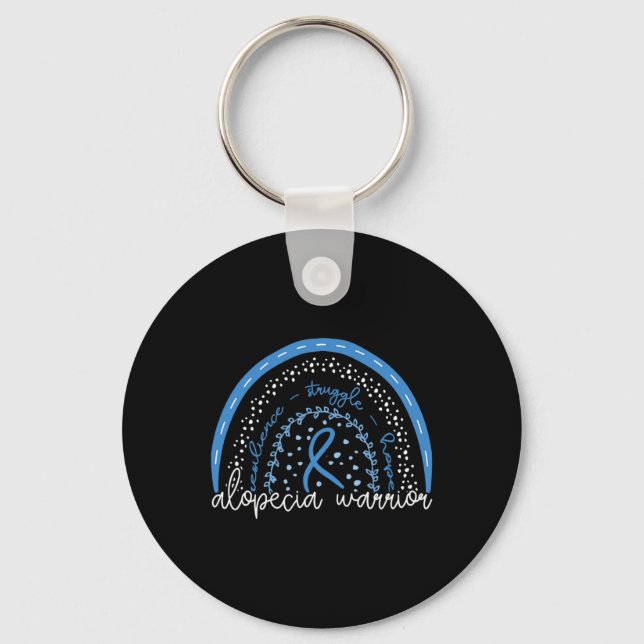 Alopecia Warrior  Key Ring (Front)