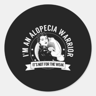Alopecia Warrior NFTW - Alopecia Awareness Classic Round Sticker