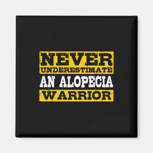 Alopecia Warrior Support Hair Loss Awareness Magnet