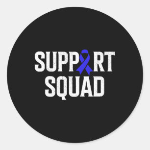 Alopecia Warrior Support Squad Alopecia Awareness  Classic Round Sticker