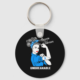 Alopecia Warrior Unbreakable Alopecia Awareness G Key Ring