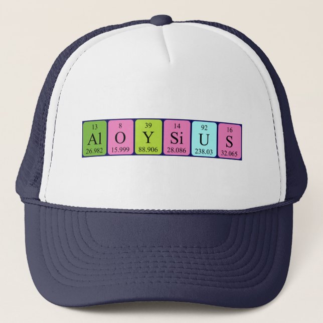 Aloysius periodic table name hat (Front)