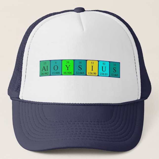 Aloysius periodic table name hat (Front)