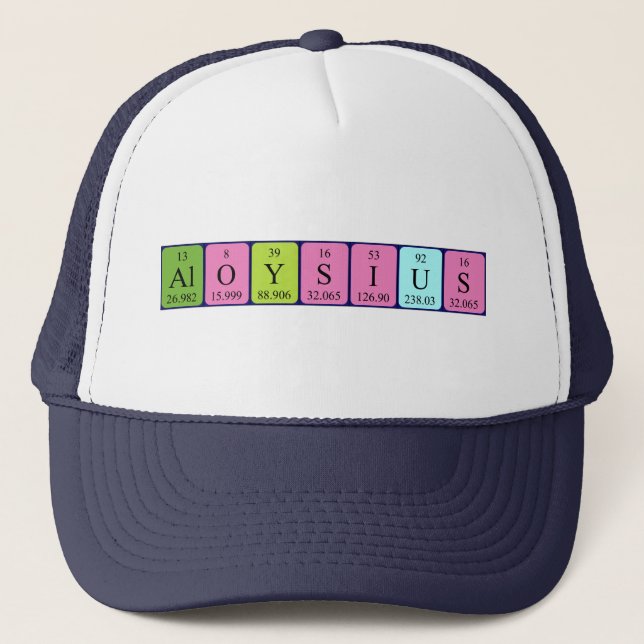 Aloysius periodic table name hat (Front)