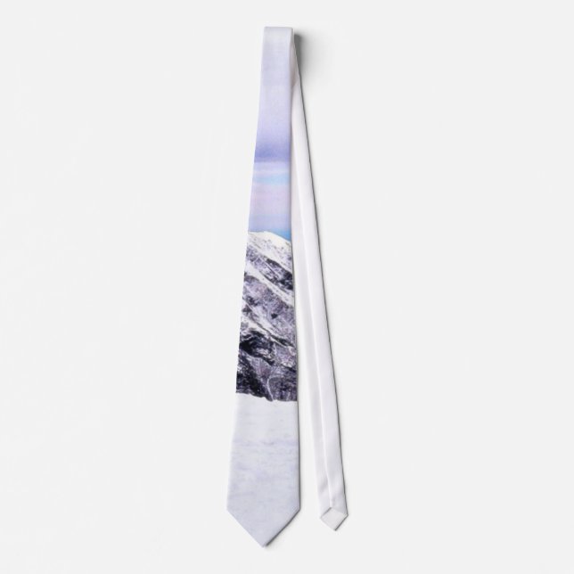 Alp Mountains Covered With Snow Tie (Front)