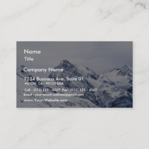 Alp Mountains In Snow Business Card