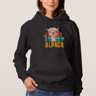 Alpaca And Llama Animal Animals Alpaca Hike Llama Hoodie