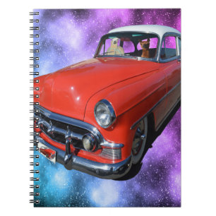 Alpaca And Llama In A Car, Notebook