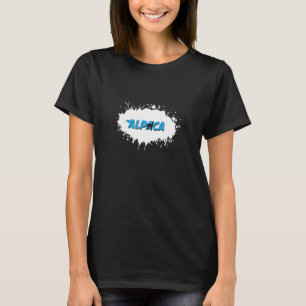 Alpaca Animal Fun Splash T-Shirt