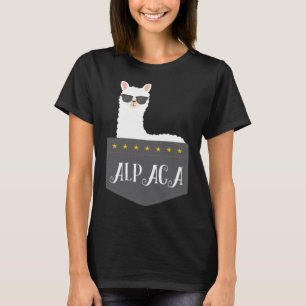 Alpaca Boss With Sunglasses  Llama  Idea T-Shirt