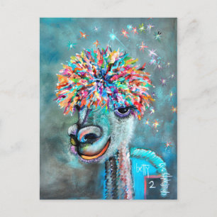 Alpaca - Bossy Betty 2r  postcard