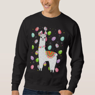 Alpaca Bunny Easter Egg   Funny Alpaca Easter Sund Sweatshirt