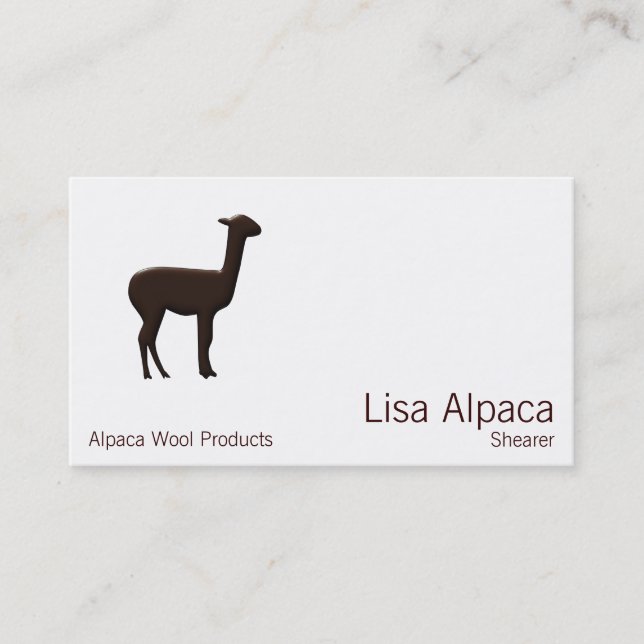 Alpaca Business Card (Front)