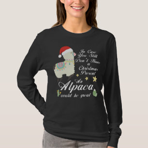 Alpaca Christmas Gift Women Llama Alpaca T-Shirt
