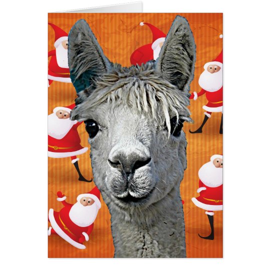 Alpaca Custom YouBeaut Designs Christmas Card