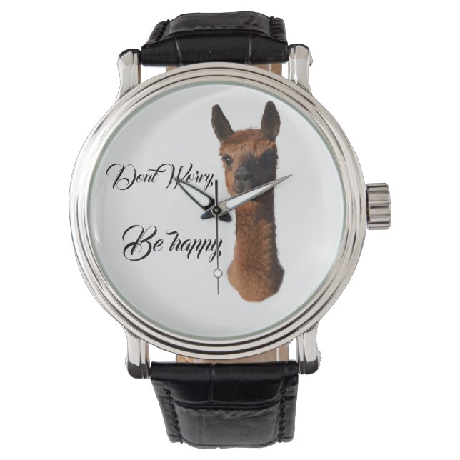 Alpaca Dont Worry Be Happy, Watch (Front)