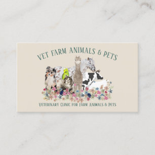 Alpaca Farm Vet Business Card
