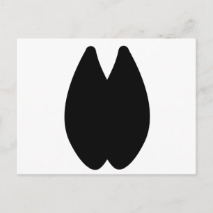 Alpaca Footprint Postcard