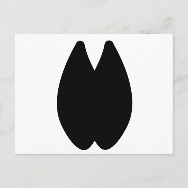 Alpaca Footprint Postcard (Front)