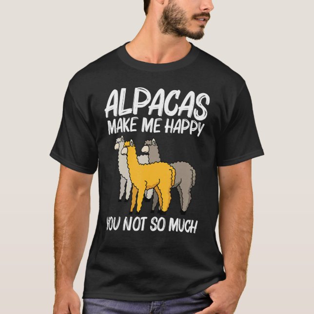 Alpaca For Men Women Camelid Mammal Animal  1 T-Shirt (Front)