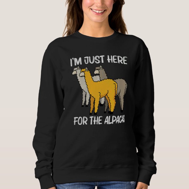 Alpaca For Men Women Camelid Mammal Animal Sweatshirt (Front)