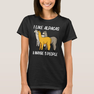 Alpaca For Men Women Camelid Mammal Animal   T-Shirt
