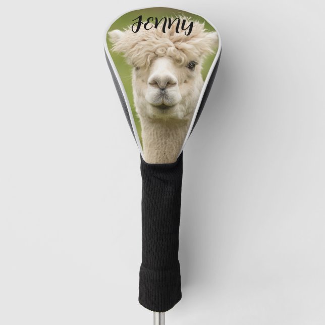 ALPACA FUNNY CUSTOM GOLF DRIVER COVER  (Front)