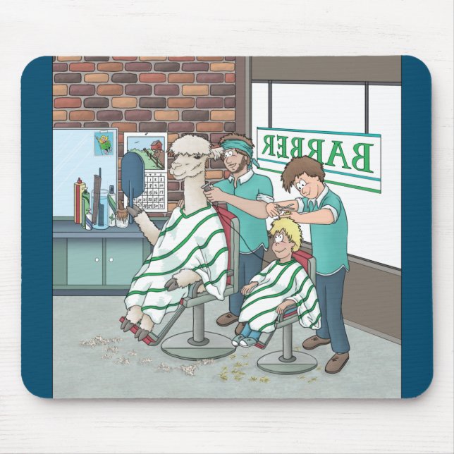 Alpaca haircut  mouse pad (Front)