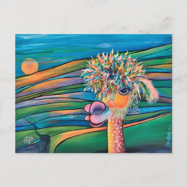 Alpaca Kathleen postcard (Front)
