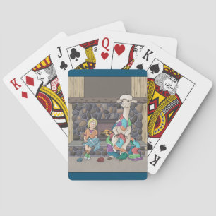Alpaca Knitting Playing Cards