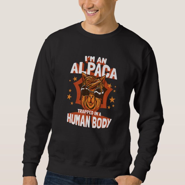 Alpaca Llama Animal Sweatshirt (Front)