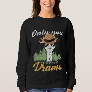 Alpaca Llama Cute Animal Camping Sweatshirt
