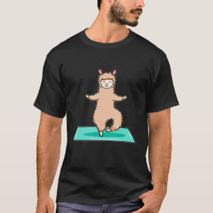 Alpaca Llama Drama Yoga Peace Meditation For Yoga T-Shirt