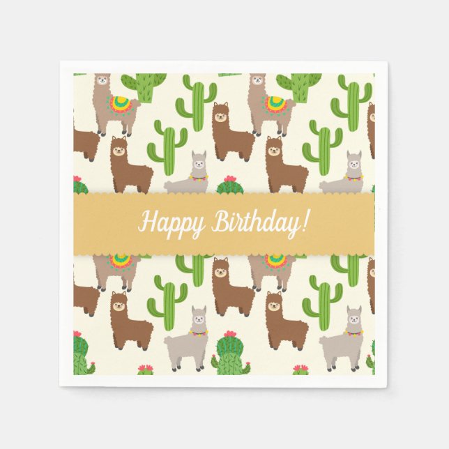 Alpaca/Llama Napkin (Front)