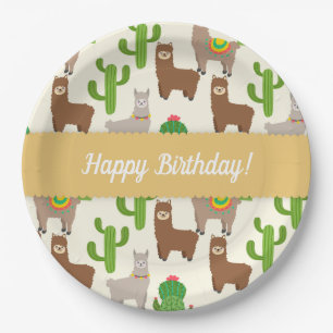 Alpaca/Llama Paper Plate