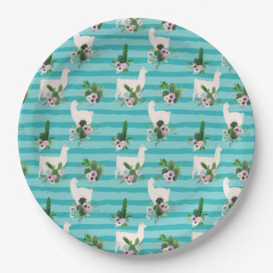 Alpaca/Llama Paper Plate