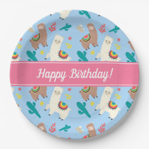 Alpaca/Llama Paper Plate